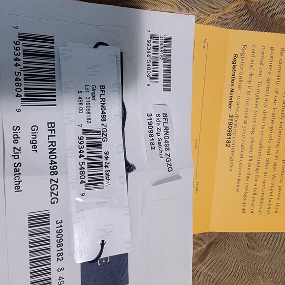 Dooney & Bourke Tan Satchel - Picture 12 of 14